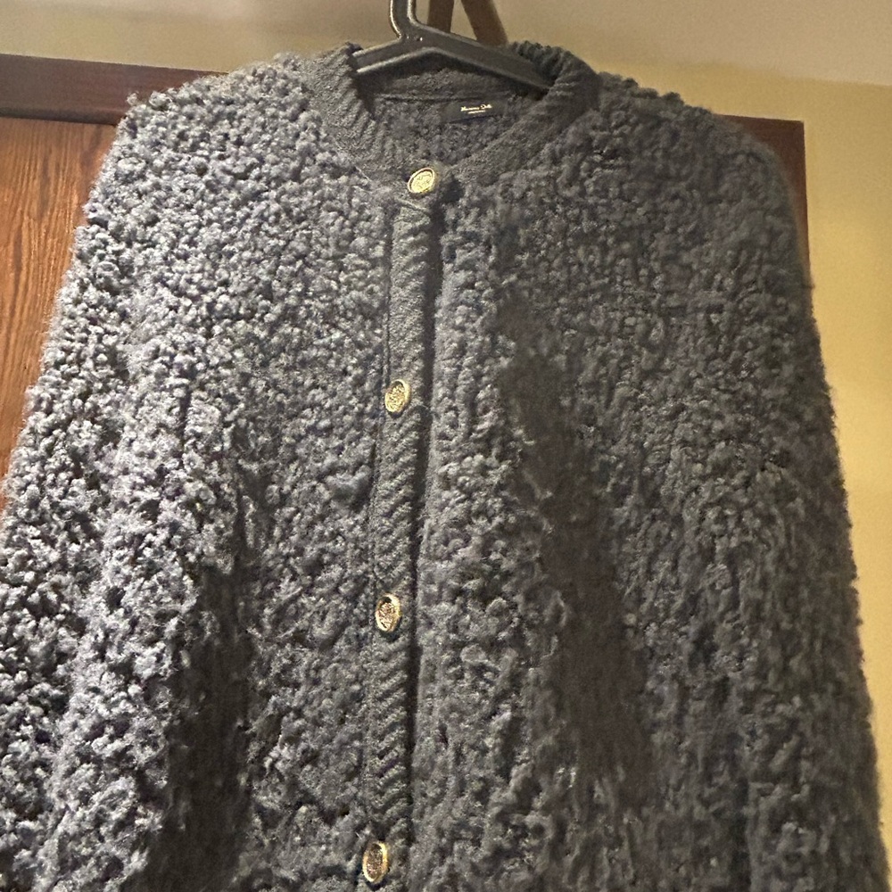 Massimo Dutti Textured Cardigan